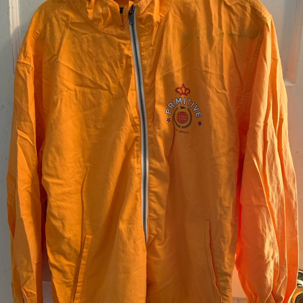 Orange Primitive Windbreaker Jacket